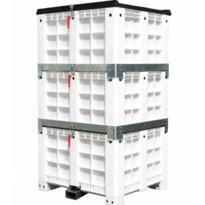 Max Bins Tolva Modular, Ventilado o Cerrado con descarga lateral (foto) o descarga central.