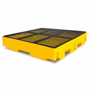 Batea Antiderrame para 4 tambores -Código PAC451 (128 x 128 x 29) cm (Retiene Max 400L)