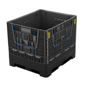 Bins plegable ventilado con puertas de Inspeccion x 2 -BINSEGLT100- (1200 x 1000 x 1000) mm